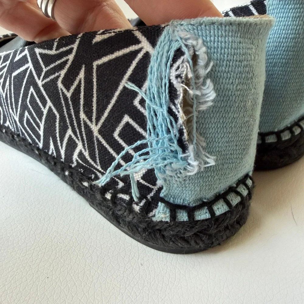 Kenzo logo print canvas espadrilles slip-on shoes‎